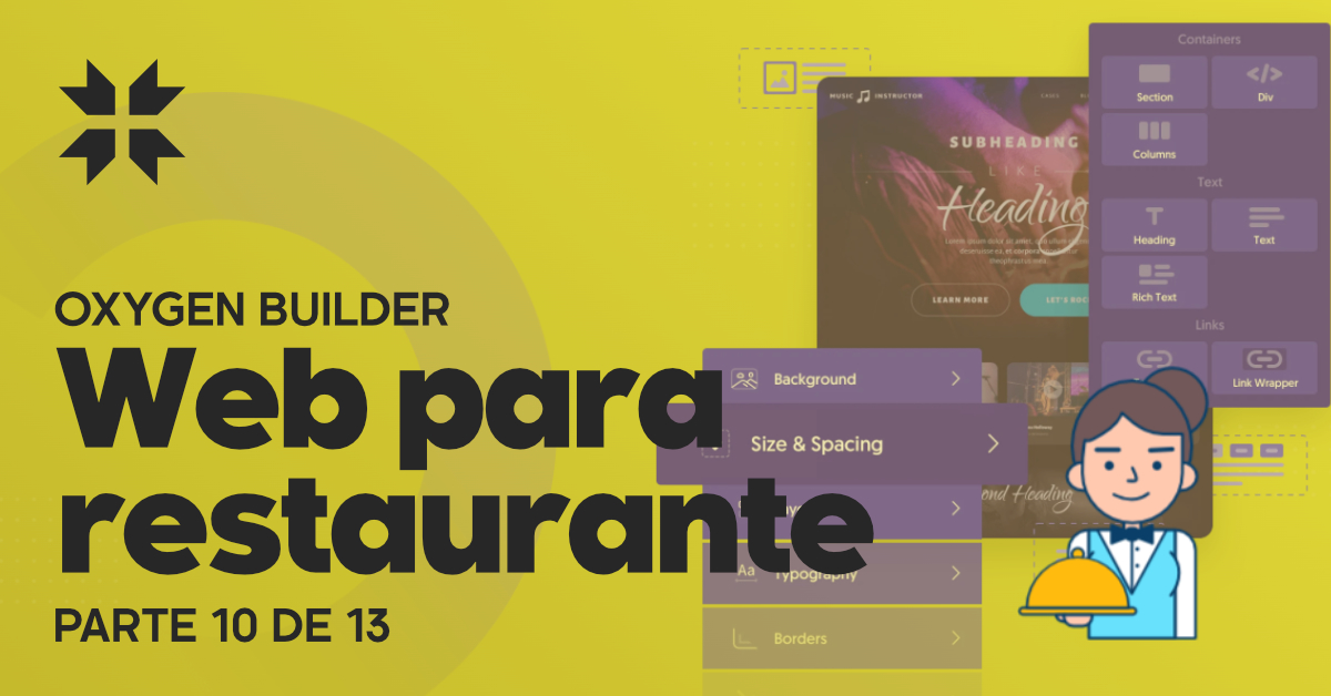 Oxygen Builder web Restaurante - Trinchera WP