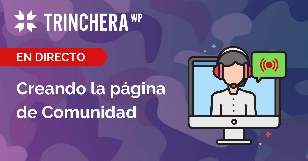 Creando la página de Comunidad