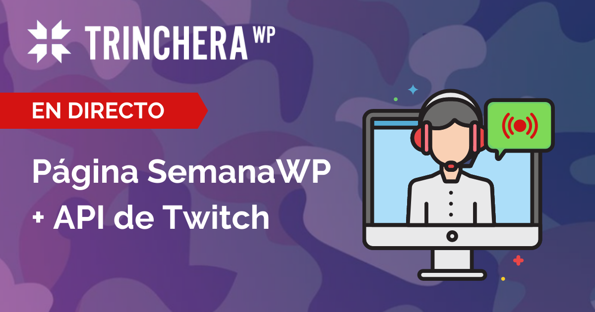 Página de Semana WP + API de Twitch